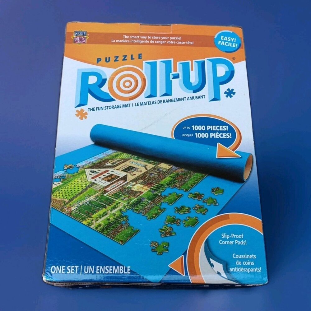 MasterPieces Puzzle‎ Roll-Up Storage Mat – Up to 1500 Pieces – Large 24" x 42"
